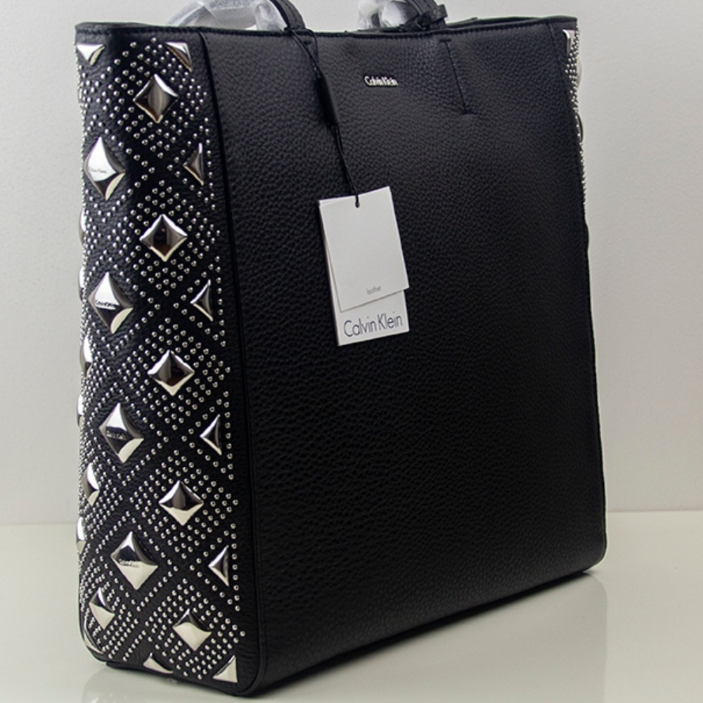 Calvin Klein Avery Pebble Stud Embellished Tote